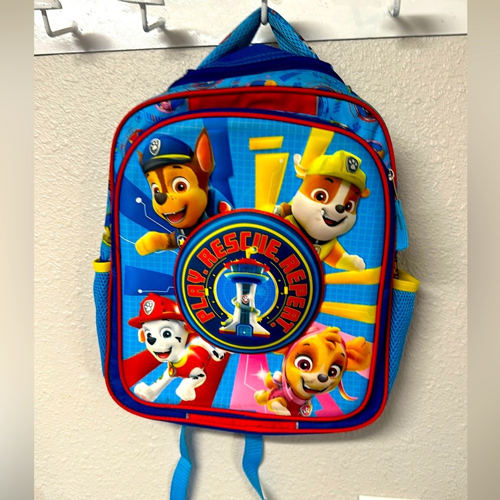 Large paw patrol book bag